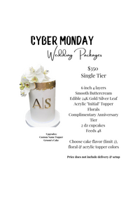 CYBER MONDAY Single Tier Wedding Package