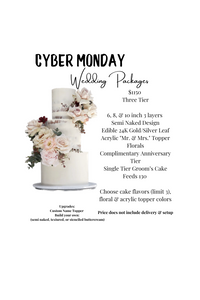 CYBER MONDAY Three Tier Wedding Package